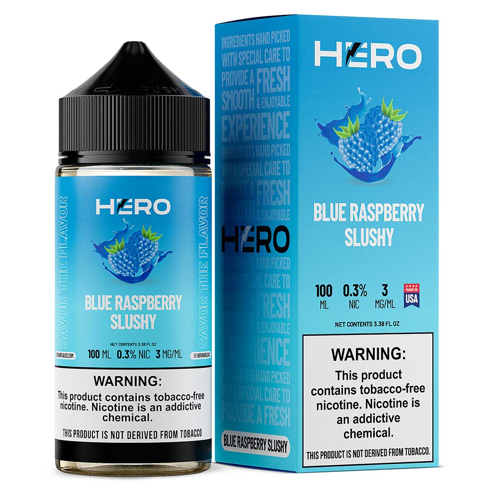 E-liquid Hero Blue Raspberry Slushy 100ml 3mg