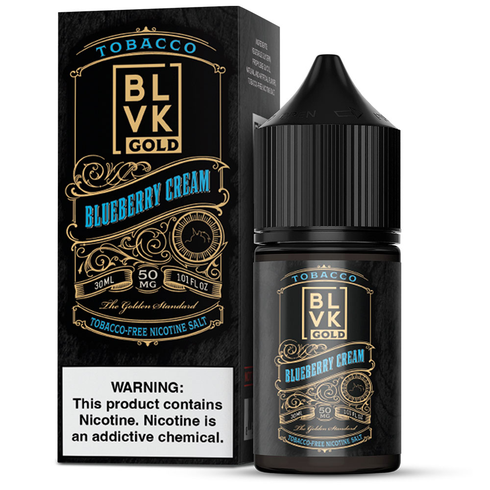 E-liquid BLVK Gold Tobacco Blueberry Cream 30ml 50mg - Image 2