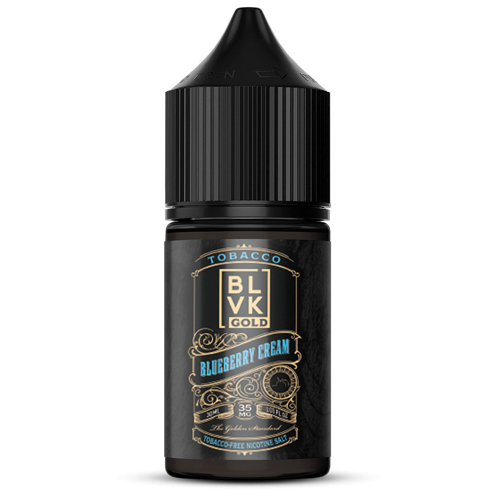 E-liquid BLVK Gold Tobacco Blueberry Cream 30ml 35mg
