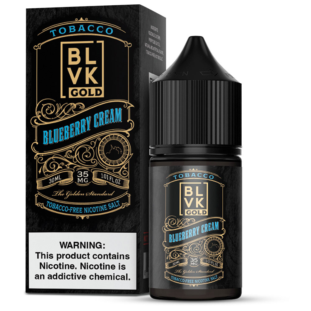 E-liquid BLVK Gold Tobacco Blueberry Cream 30ml 35mg - Image 2