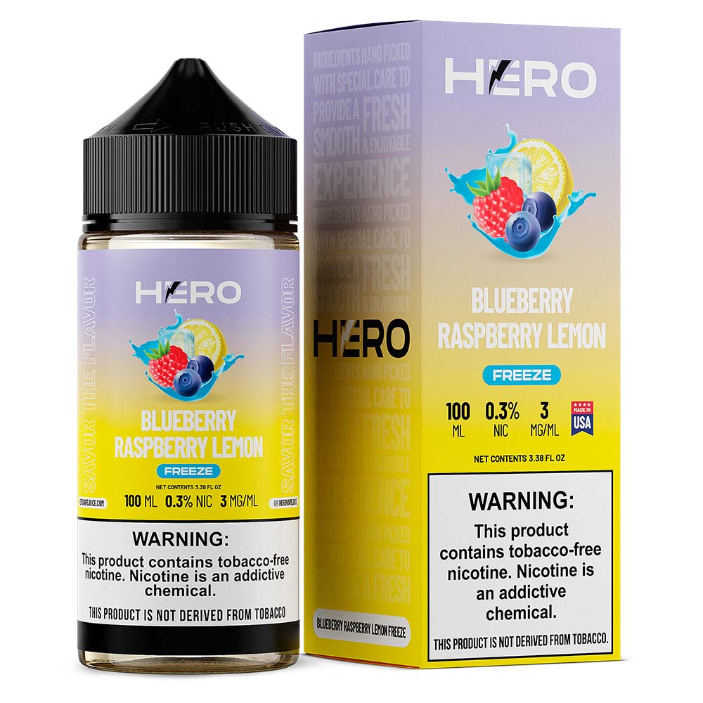 E-liquid Hero Blueberry Raspberry Lemon Freeze 100ml 3mg
