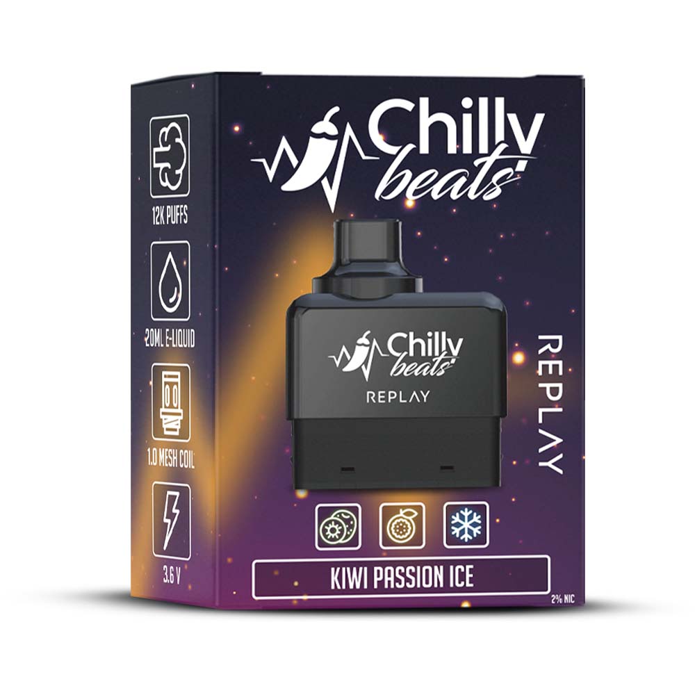 Chilly Beats Replay Refill 12K puffs Kiwi Passion Ice