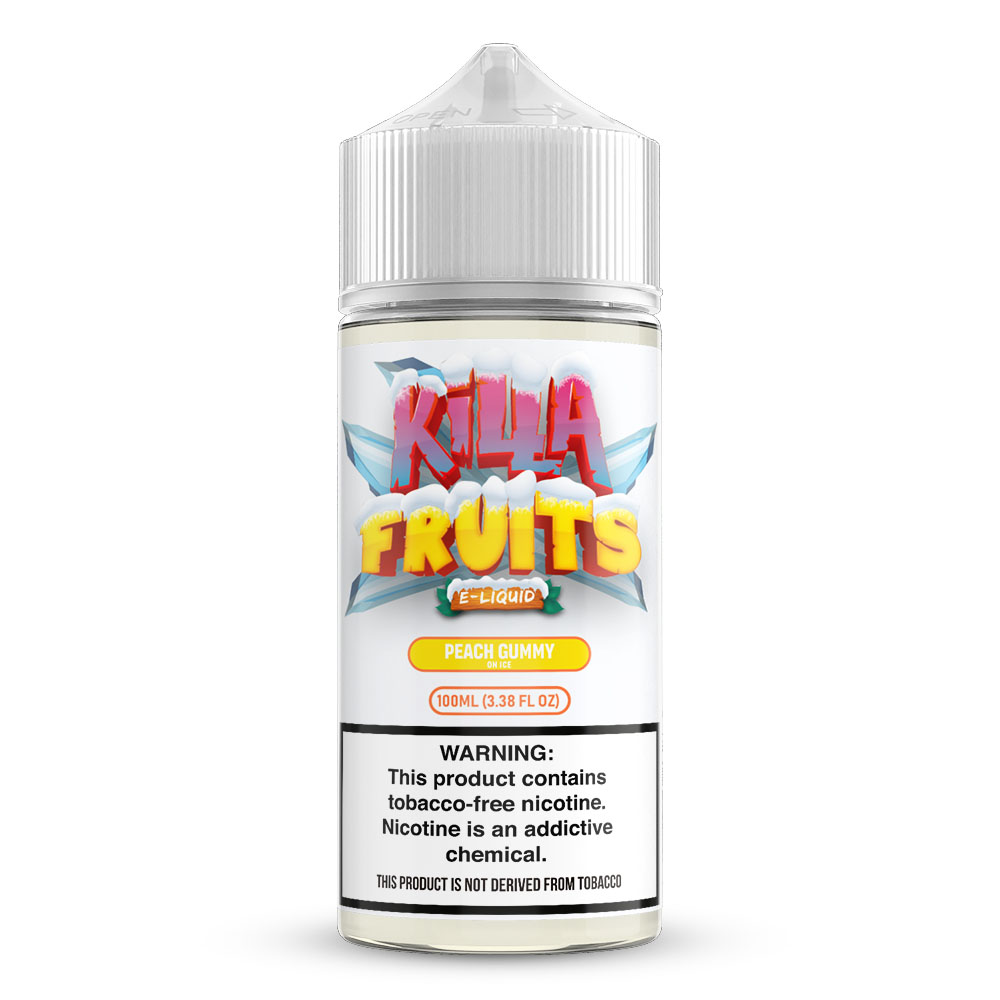 E-liquid Killa Fruits Peach Gummy On Ice 100ml 3mg