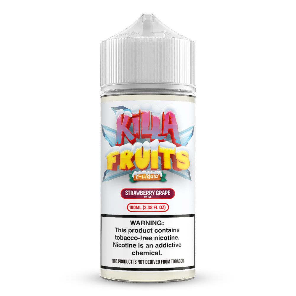E-liquid Killa Fruits Strawberry Grape On Ice 100ml 3mg