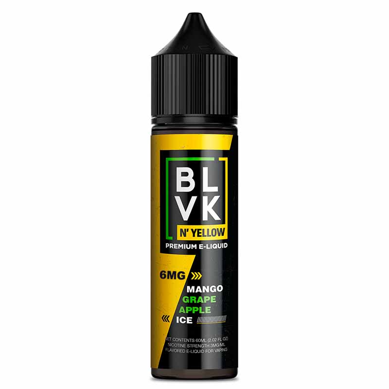 E-liquid BLVK N’ Yellow Mango Grape Apple Ice 60ml 6mg