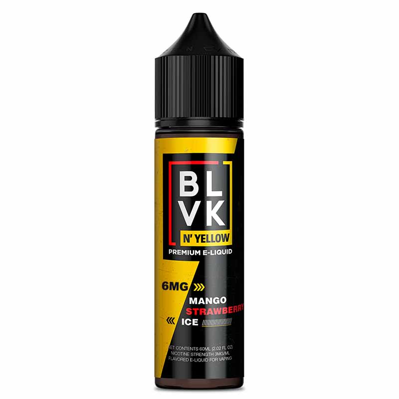 E-liquid BLVK N’ Yellow Mango Strawberry Ice 60ml 6mg