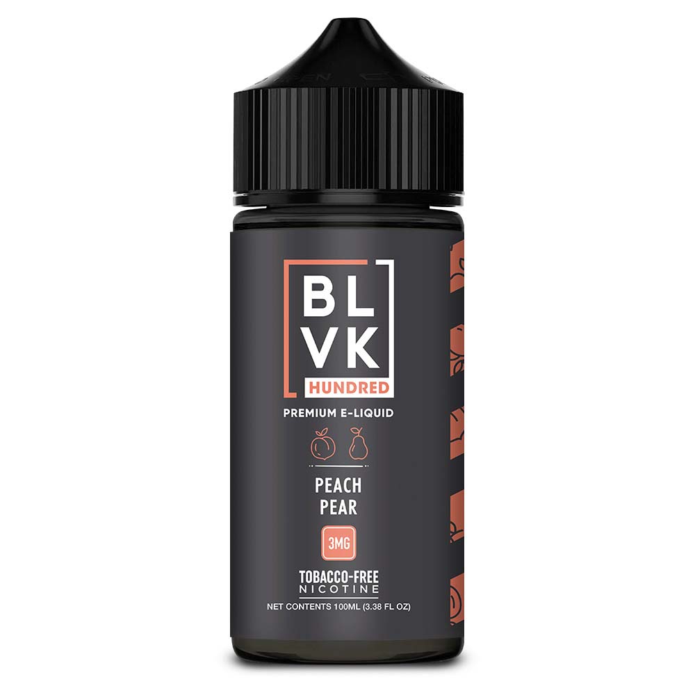 E-liquid BLVK Hundred Peach Pear 100ml 3mg