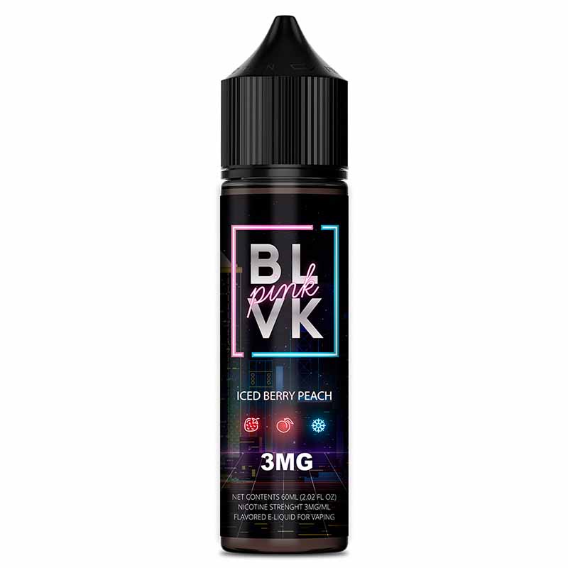 E-liquid BLVK Pink Iced Berry Peach 60ml 3mg