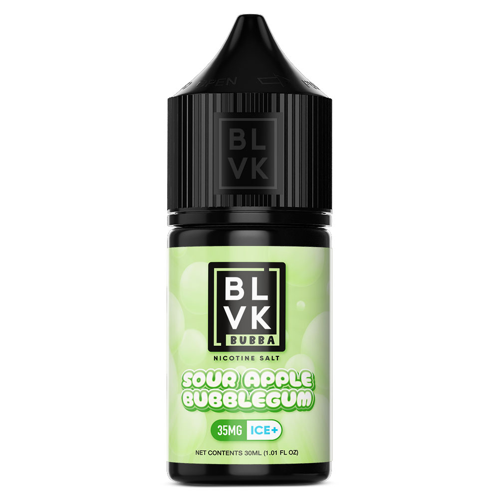 E-liquid BLVK Bubba Sour Apple Bubblegum 30ml 35mg