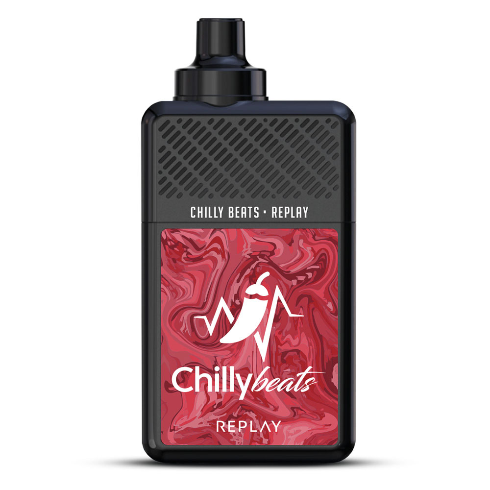 Pod Descartável Chilly Beats Replay 20k puffs – Strawberry Kiwi Ice + Passion Fruit Strawberry Ice