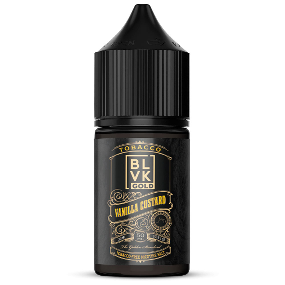 E-liquid BLVK Gold Tobacco Vanilla Custard 30ml 50mg