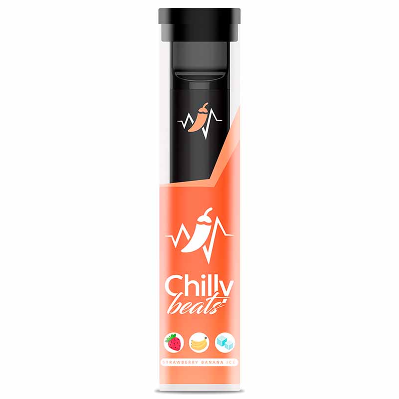 Pod Descartável Chilly Beats C6 600 puffs – Strawberry Banana Ice